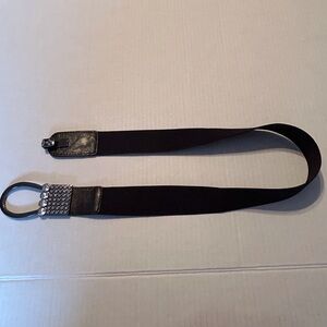 Cleo Black Belt with Silver Detailing
